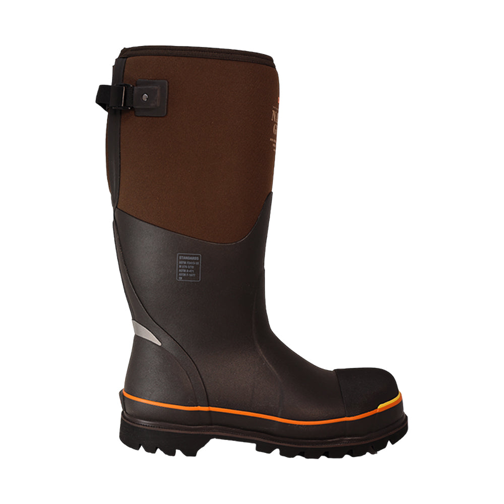 Unisex Nanotoe Gusset CSA Brown/Orange
