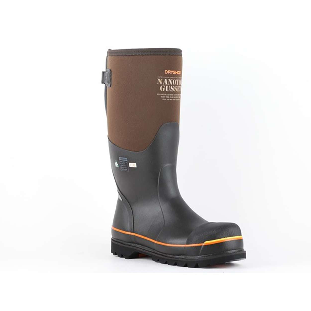 Unisex Nanotoe Gusset CSA Brown/Orange