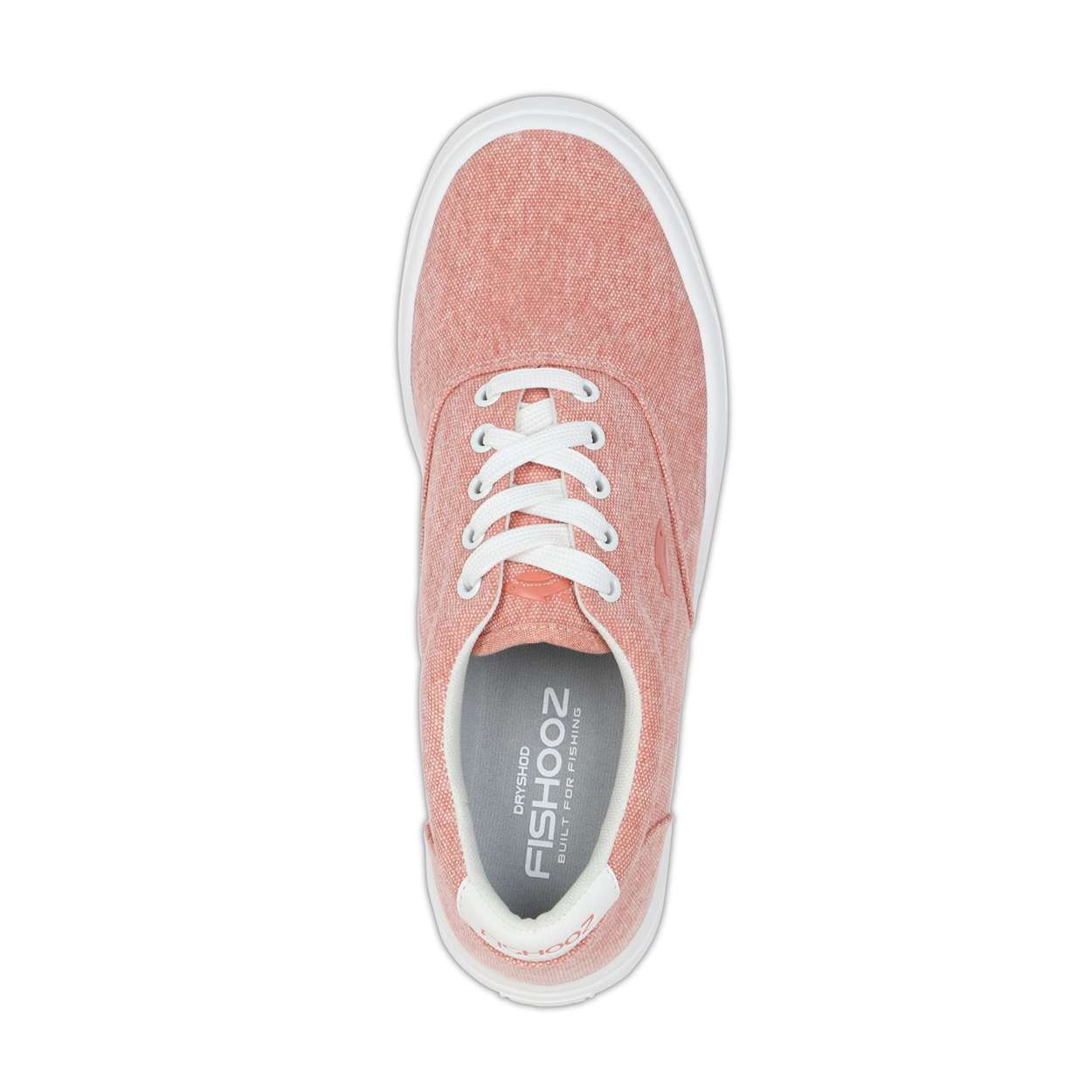 Fishooz Women's Sunwashed Lace Coral/White
