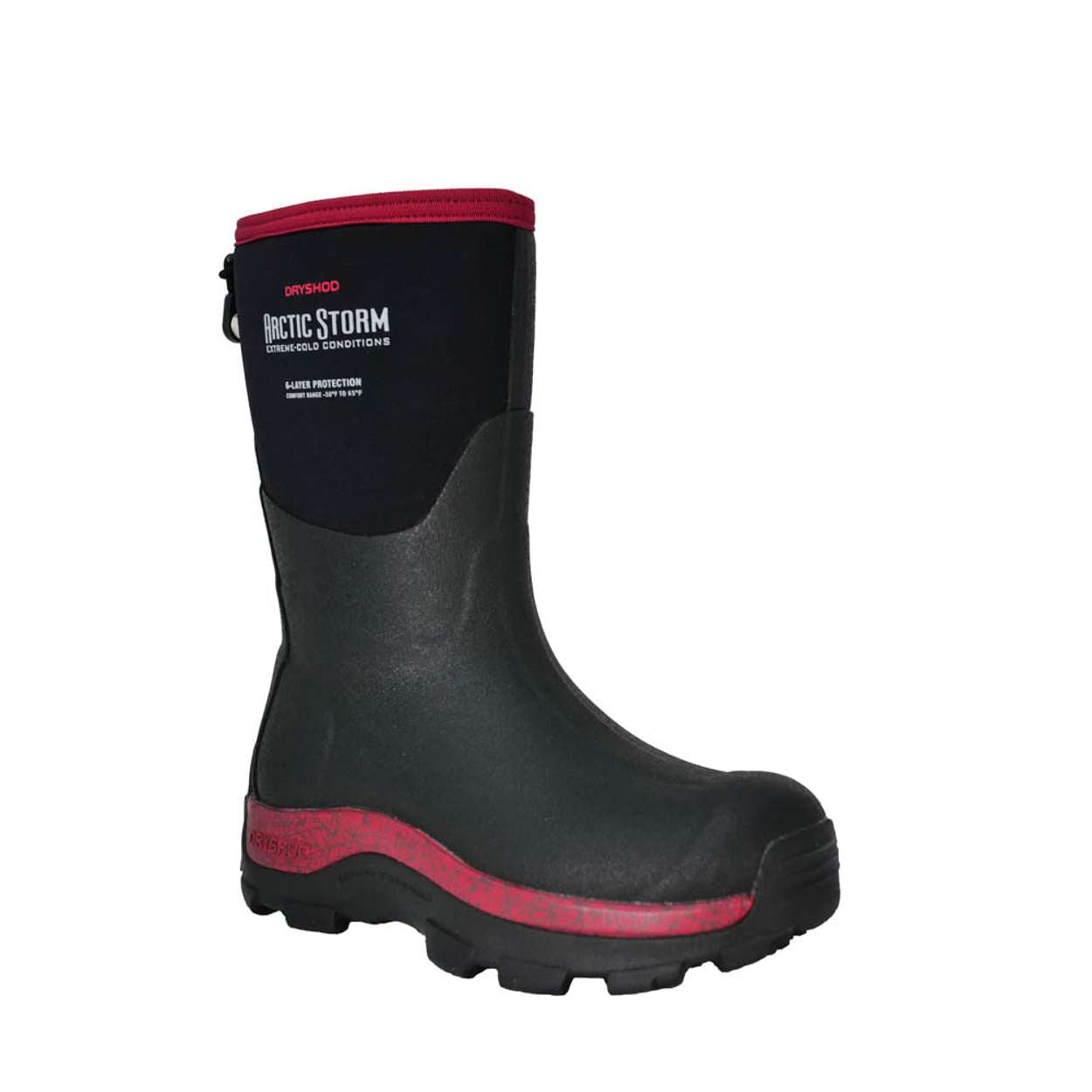 Women's Arctic Storm Mid Black/Cranberry