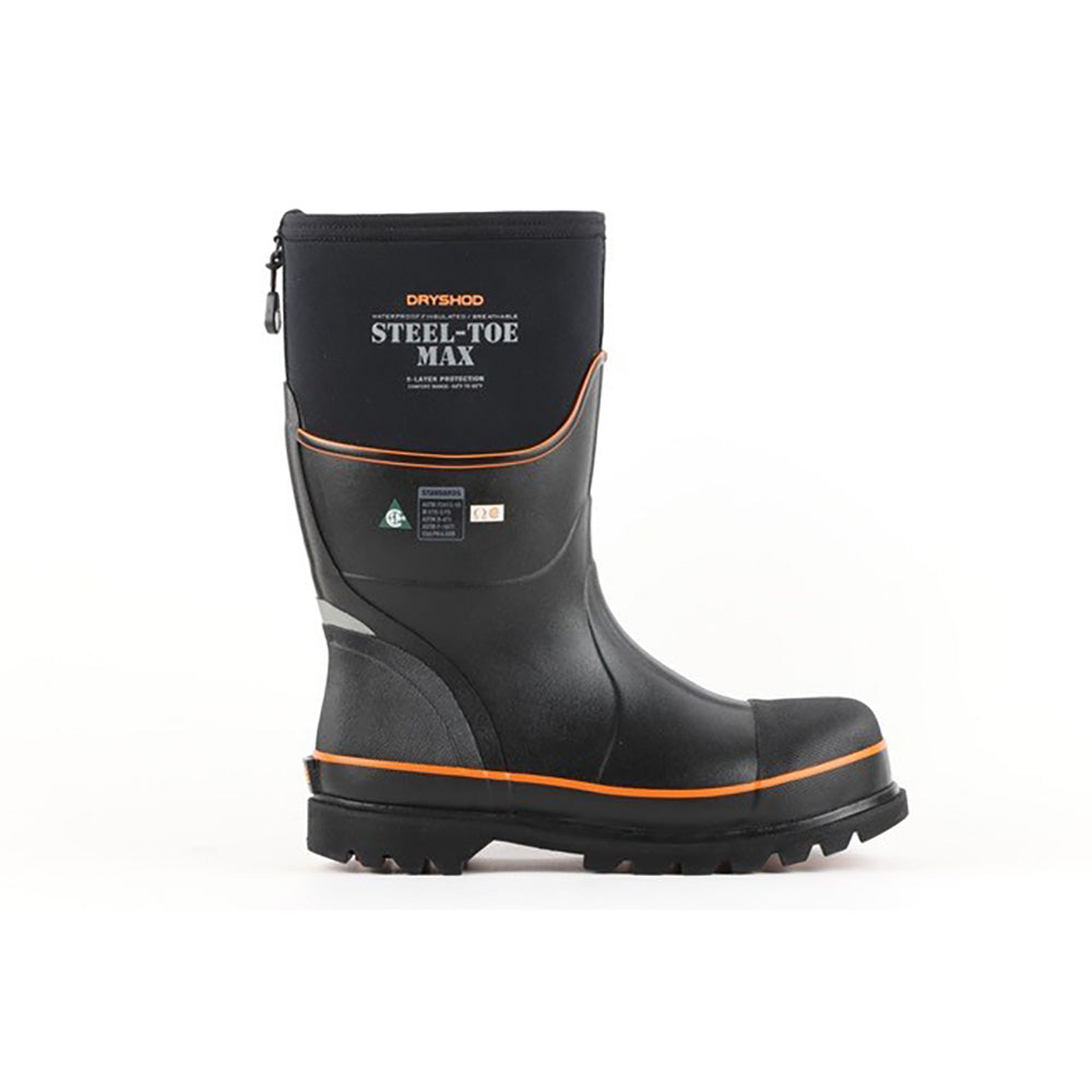 Unisex Steel-Toe Max Mid CSA Black/Orange