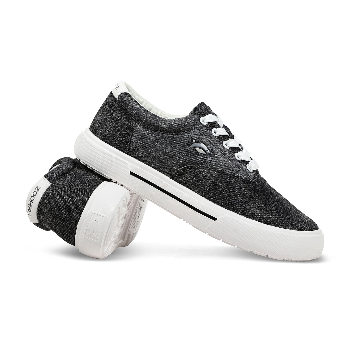 Fishooz Men's Sunwashed Lace Black/White