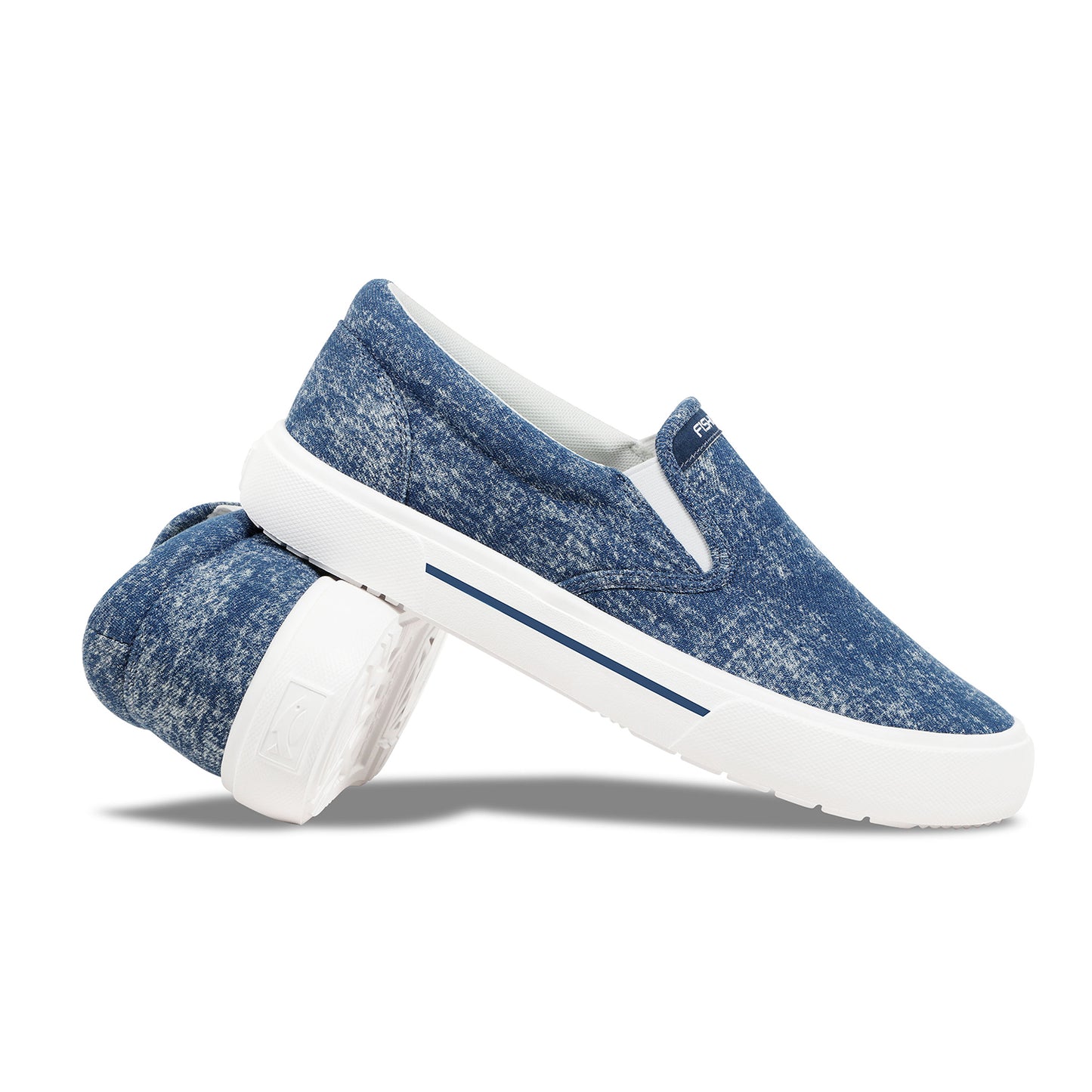 Fishooz Men's Sunwashed Slip-On Navy/White