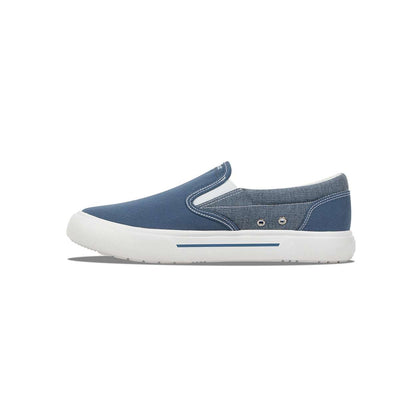 Fishooz Men's Sunbrella® Slip-On Denim/White