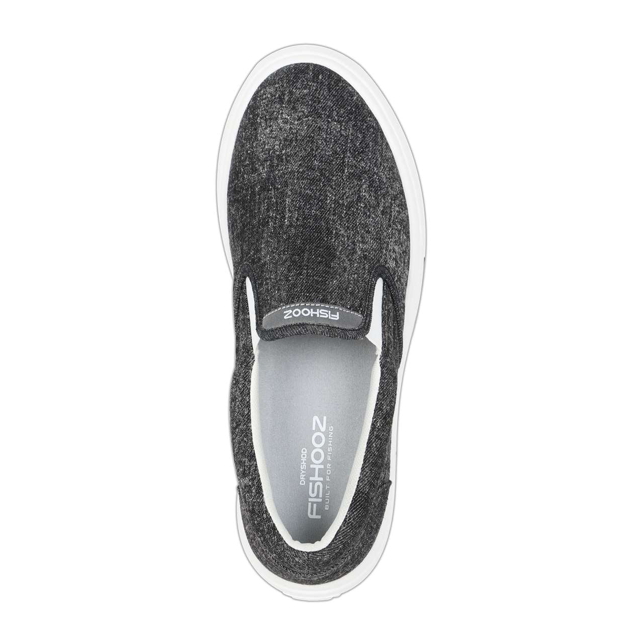 Fishooz Men's Sunwashed Slip-On Black/White