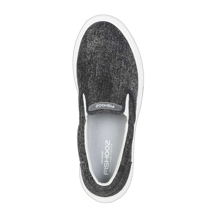 Fishooz Men's Sunwashed Slip-On Black/White