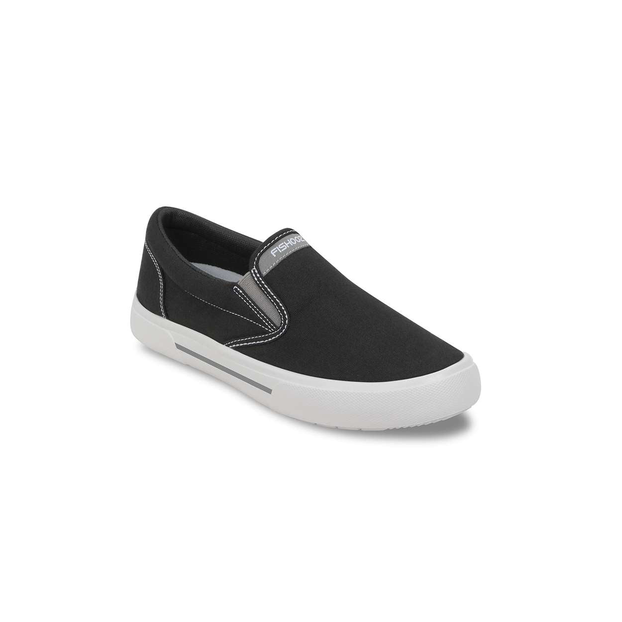 Fishooz Women's Sunbrella® Slip-On Black/White